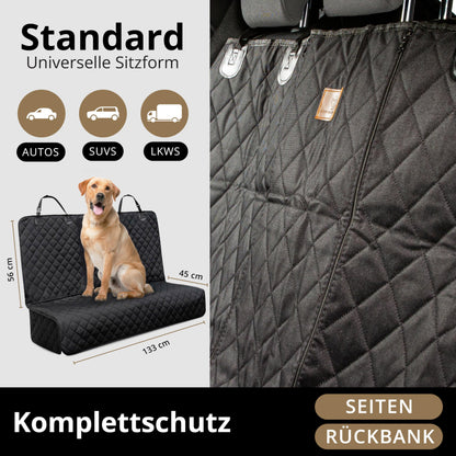 AMZPET ISOFIX Dog Car Seat Cover - Waterproof, Scratch-resistant, Non-slip, Washable (133 x 56 cm)