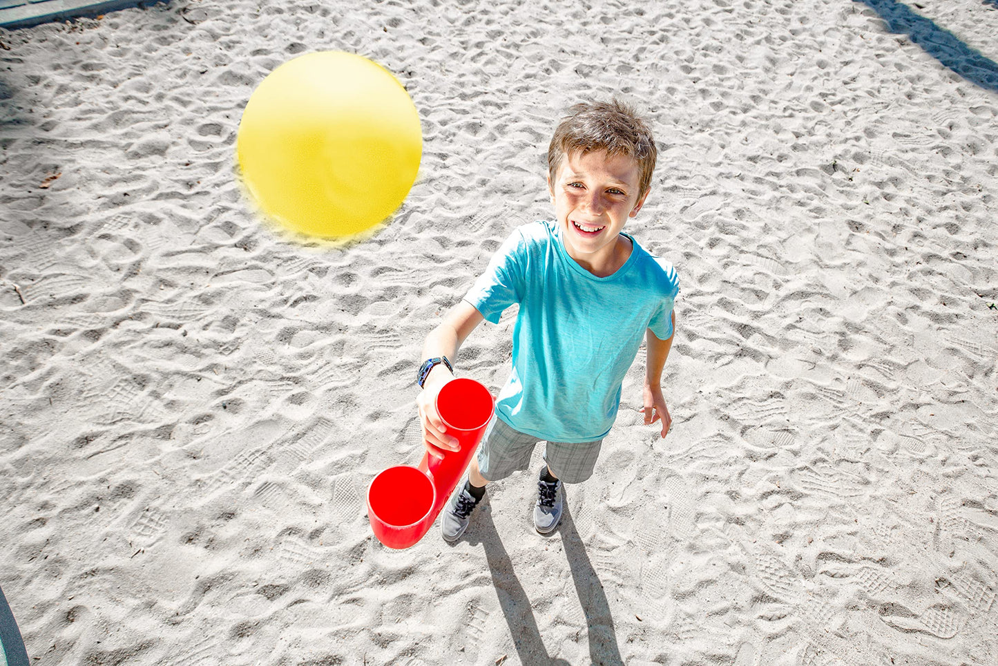 Pindaloo juggling toy | Exciting new game for kids, teens, and adults - play inside and outside | Develop motor skills (red)