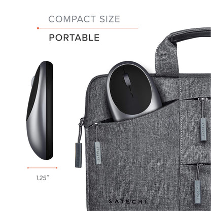 SATECHI M1 Wireless Bluetooth Mouse - USB-C rechargeable, compact & portable, for Mac/Windows, compatible with MacBook M4/M3/M2, Pro, Air, iMac, iPad Pro, iPhone 16/15/14 & more - Space Gray