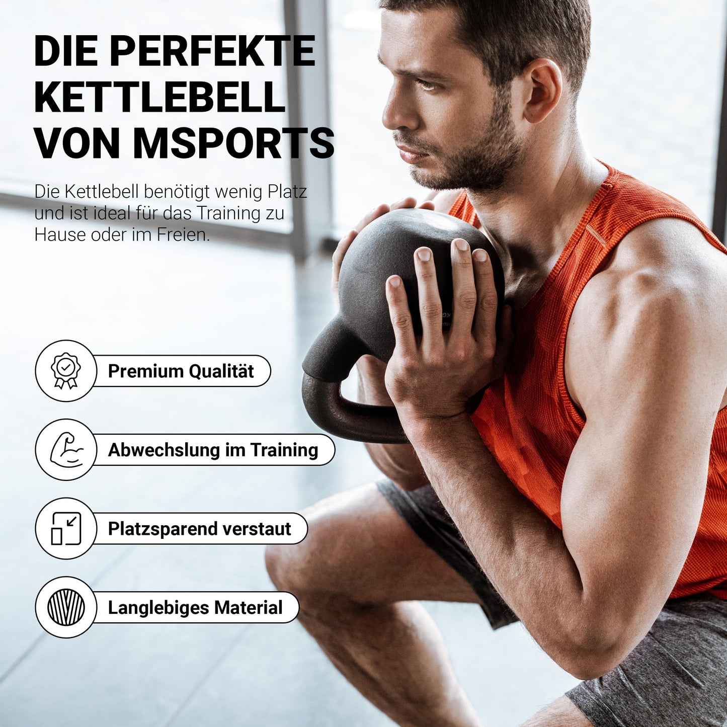 Kettlebell Neoprene 2 - 30 kg incl. exercise poster (6 kg - green) Ball kettlebell
