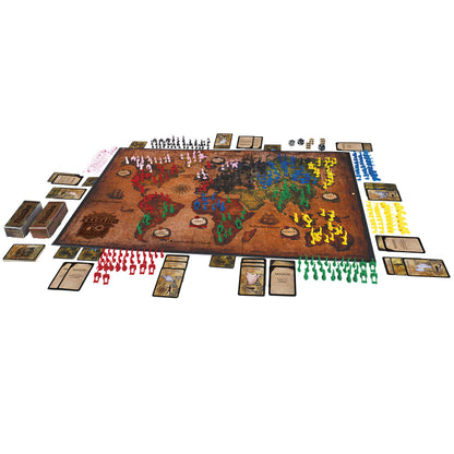 Risk 60th Anniversary Edition, with 4 additional game variants, exclusive to Amazon, strategy game for ages 10+.
