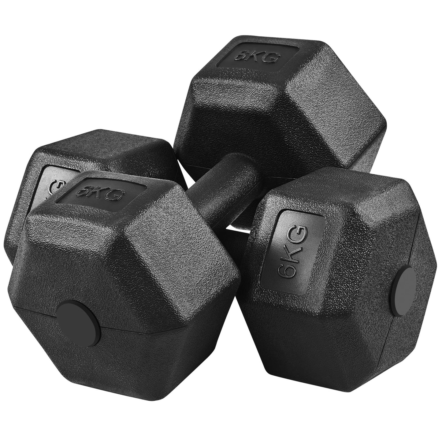 Yaheetech Dumbbells Set of 2 for strength training or home use. Dumbbell Set 2 pieces 2x6 kg Fitness 2-pack.