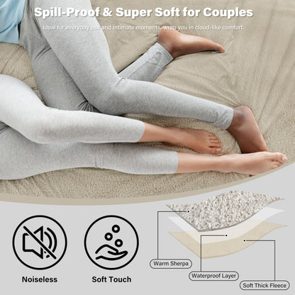 Critter Planet Dog Blanket Waterproof, Love Blanket Sex Blanket Waterproof, Washable Throw Blanket Sofa Protection Throw for Sofa Car Seat Couch Bed, Large Blanket 47x59 inches, Camel/Taupe.