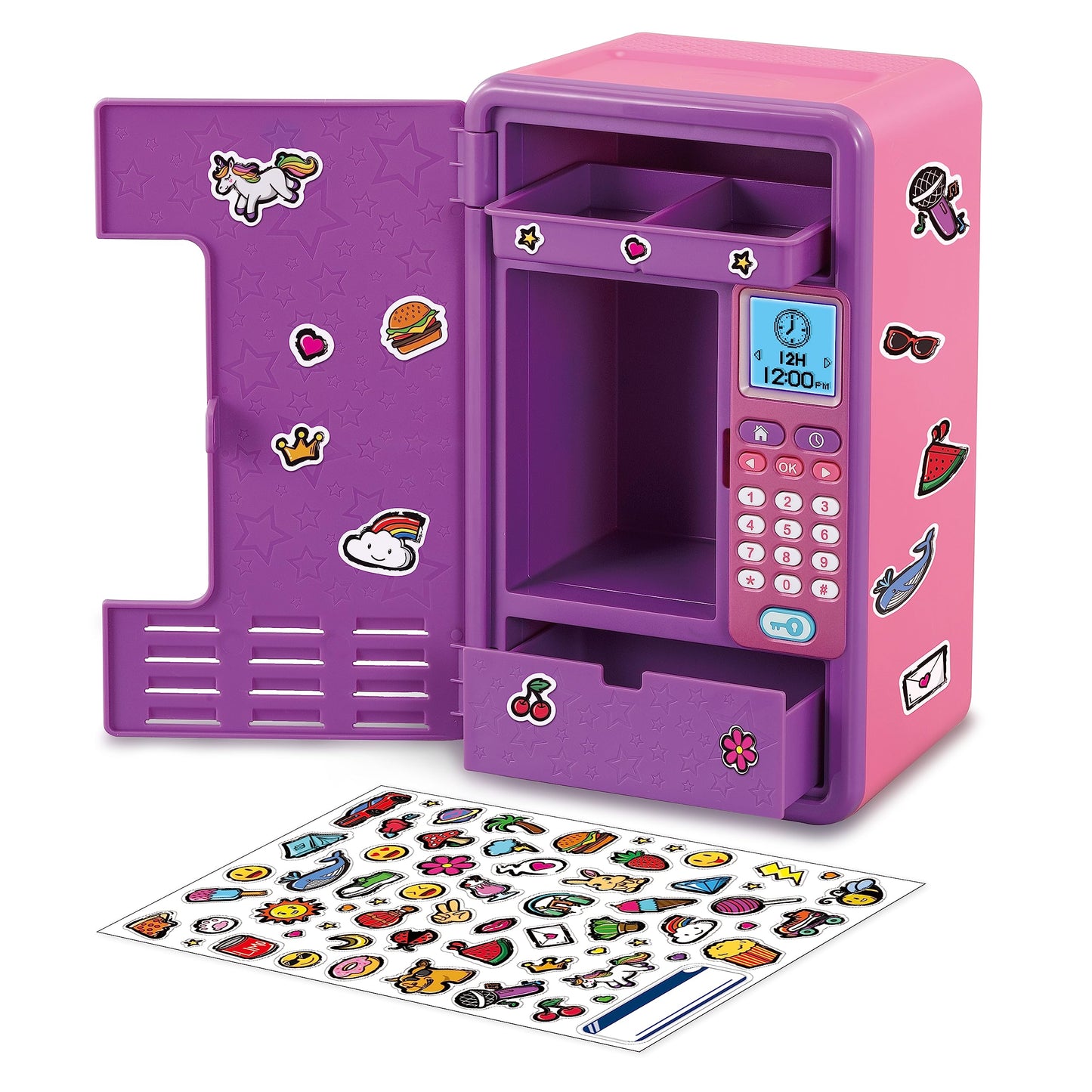 Vtech Kidisecrets Dream Safe - Safe with code for storing secrets - With games, music, and stickers - For kids aged 6-12, Purple - German Version/Deutsche Version
