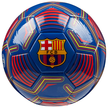 FC Barcelona ball, officially licensed club soccer ball, size 3, 4, or 5, gifts for fans (blue/red, size 4)