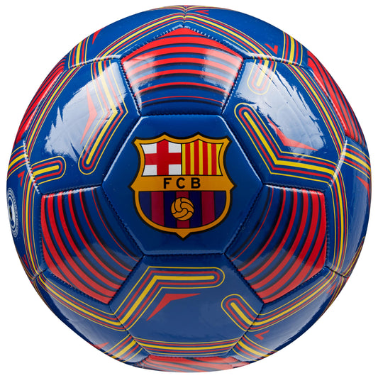 FC Barcelona ball, officially licensed club soccer ball, size 3, 4, or 5, gifts for fans (blue/red, size 4)