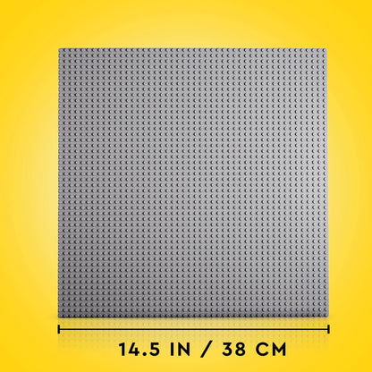 LEGO 11024 Classic Gray Baseplate, square baseplate with 48x48 studs & 11023 Classic Green Baseplate, square baseplate with 32x32 studs as a base for constructions.