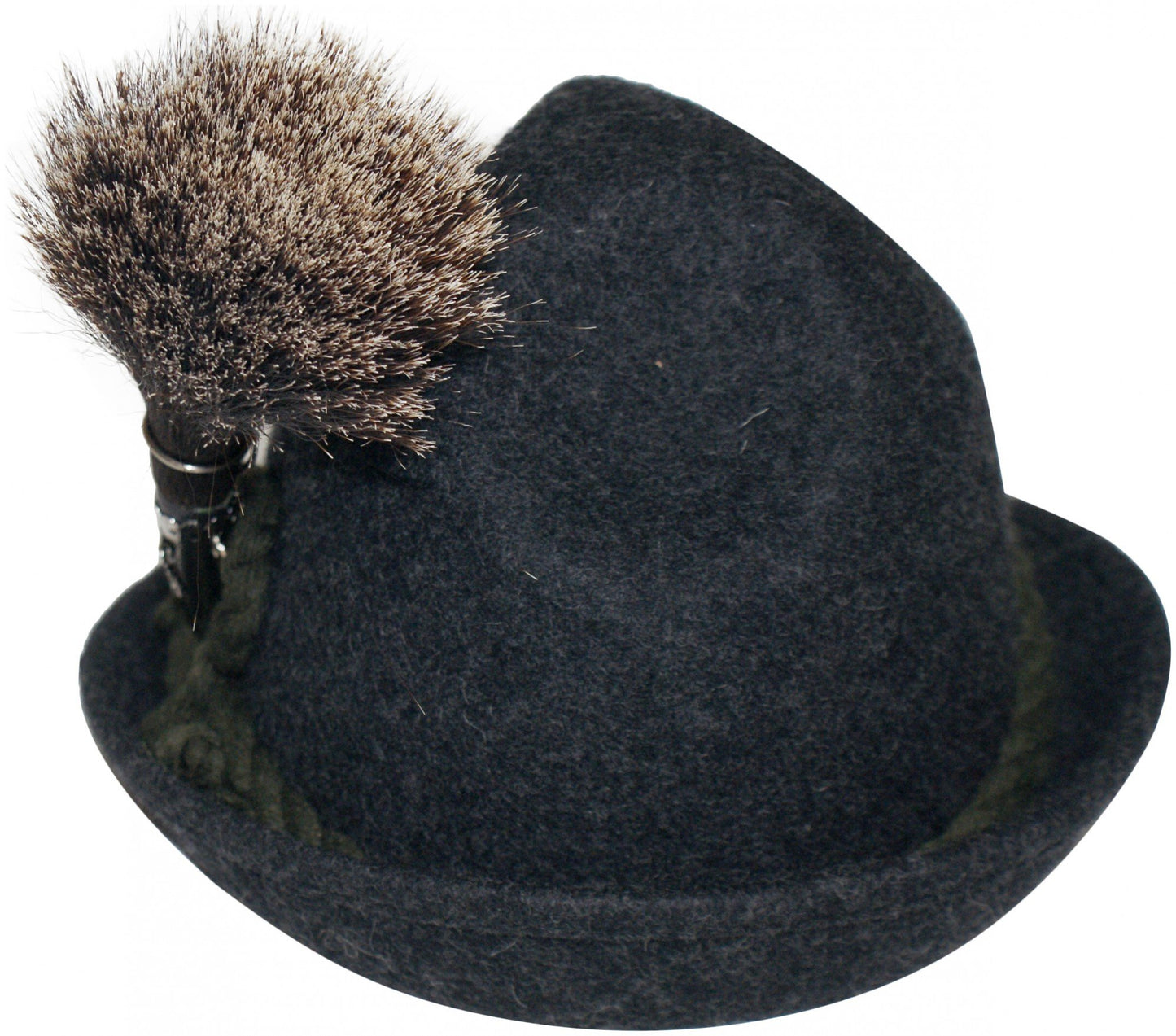 Gamsbart with sleeve without traditional hat hunting genuine chamois chamois hat decoration trophy hat pin real animal hair, multicolored, 16-17cm