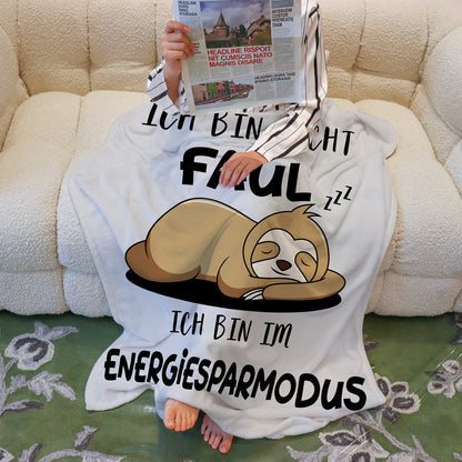 Shopwhile Sloth Gift Funny gifts for women and men Sloth blanket 130x150 cm Christmas Birthday Hilarious gifts for girlfriend Flannel Sloth cuddly blanket