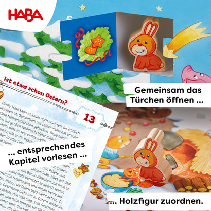 HABA Advent Calendar - Christmas on the Farm - 3D game scene with 24 charming wooden figures - Christmas calendar for children from 2 years - 1303156001