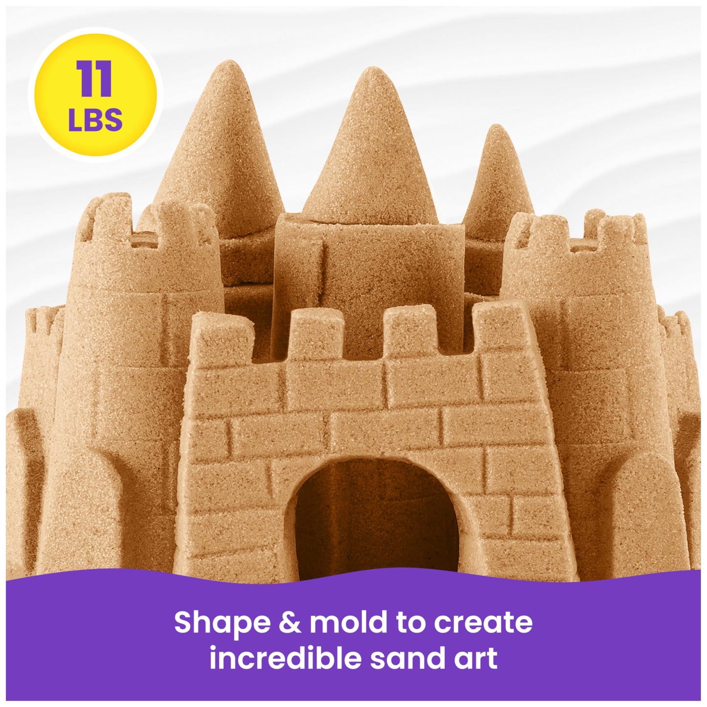 Kinetic Sand 5 kg - Original magical kinetic sand from Sweden, natural brown, popular in kindergartens, for relaxed, creative indoor sand play, for children from 3 years.