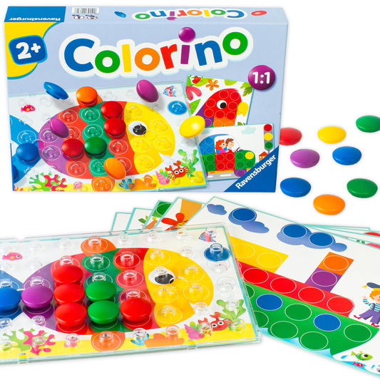 Ravensburger Children's Games 20832 - Colorino - Children's Game for Learning Colors, Mosaic Stacking Game, Toy for Ages 2 and up