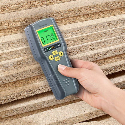 AGT Moisture Meter: Digital 4in1 Moisture Detector with Non-Invasive Measurement, LCD (Moisture Detector, Moisture Meter, Professional Device, Wood Moisture)