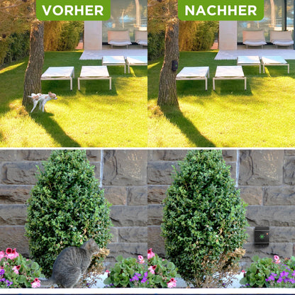 ISOTRONIC mobile dog and cat repellent with ultrasound | for barn, garden, car, and garage | high-pitched tones, variable frequency to prevent habituation - 3 pieces