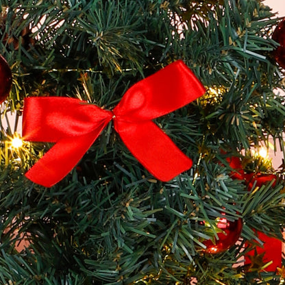 Household International HI Artificial Christmas Tree 75 cm Decorated and decorated fir tree with lights for Christmas.