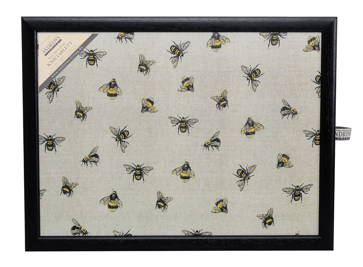 Andrews Living lap tray with cushion bee
