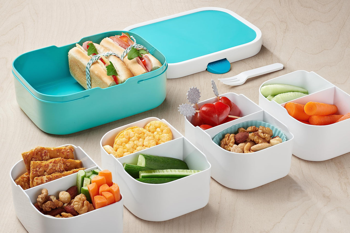 Mepal Paw Patrol Lunchset Campus Personalized lunchbox & water bottle - BPA-free & dishwasher safe - Blue lunch set for school and leisure - Personalized with name.