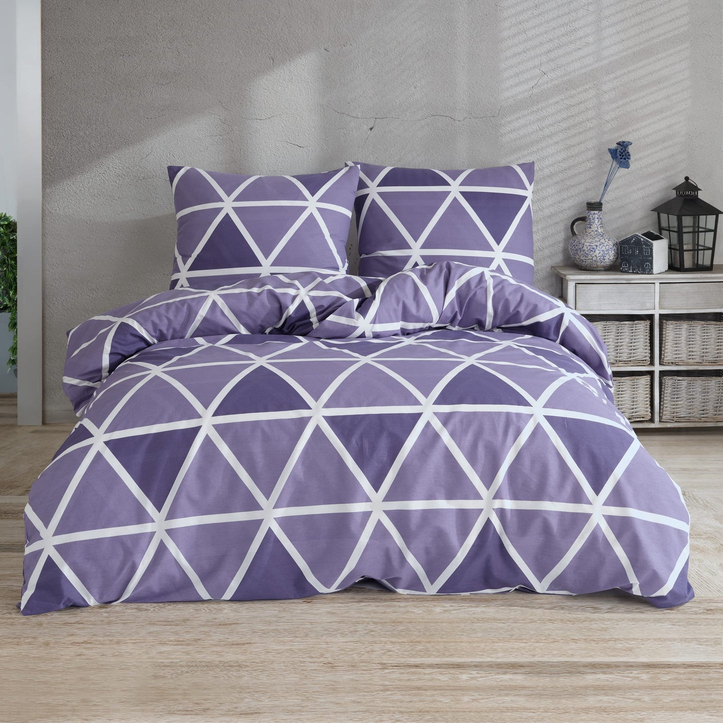 Mixibaby bedding set duvet cover printed cotton 135x200 155x220 200x200, Size: 200 x 200 cm, Design: Berkia Blue