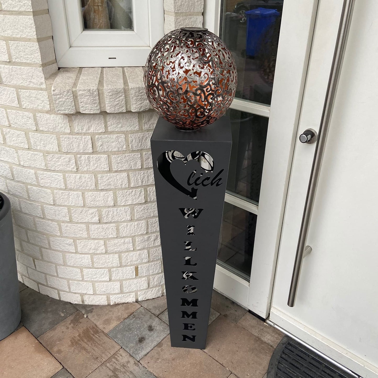 A. Weyck Tools decorative column garden column Welcome Metal #639