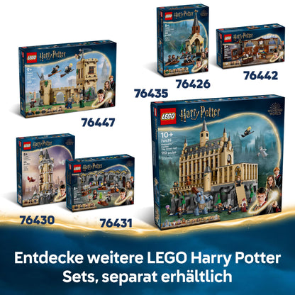 LEGO Harry Potter Hogwarts Castle: Dueling Club, building set with 4 minifigures including Draco Malfoy, Gilderoy Lockhart & Severus Snape, set with tumbling function for boys & girls ages 8+ 76441