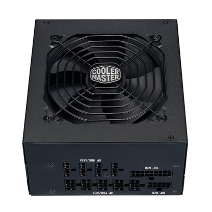 Cooler Master MWE 750 Gold V2, Modular PC Power Supply (EU Plug), 80 Plus Gold, 750 Watt PSU with Flat Cables, 120mm HDB Fan, Temperature Threshold 50°C