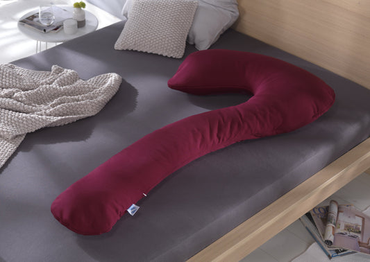 Theraline my7 Replacement Cover for Side Sleeper Pillow, cover made of fine bamboo viscose + organic cotton, Bamboo Collection, Color: Blackberry Bamboo Collection