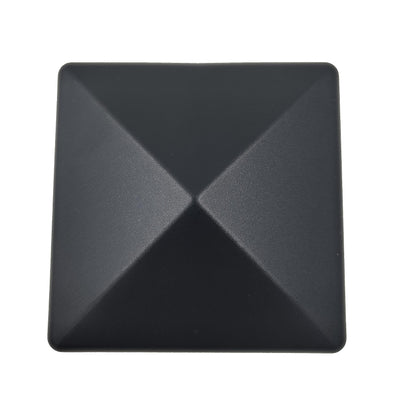 10 pieces fence post cap 90 mm pyramid cover cap anthracite for posts 9 x 9 cm (UV stabilized/Made in Germany)