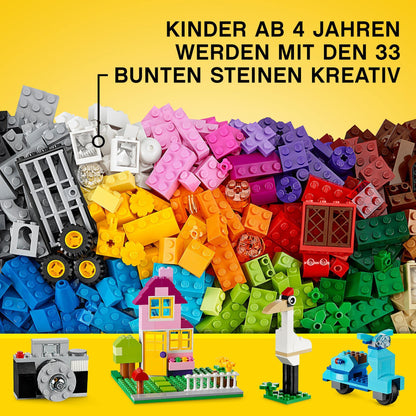 LEGO Classic Large Brick Box, Construction Toy & Classic Pastel Creative Building Set Brick Box, Construction Toy
