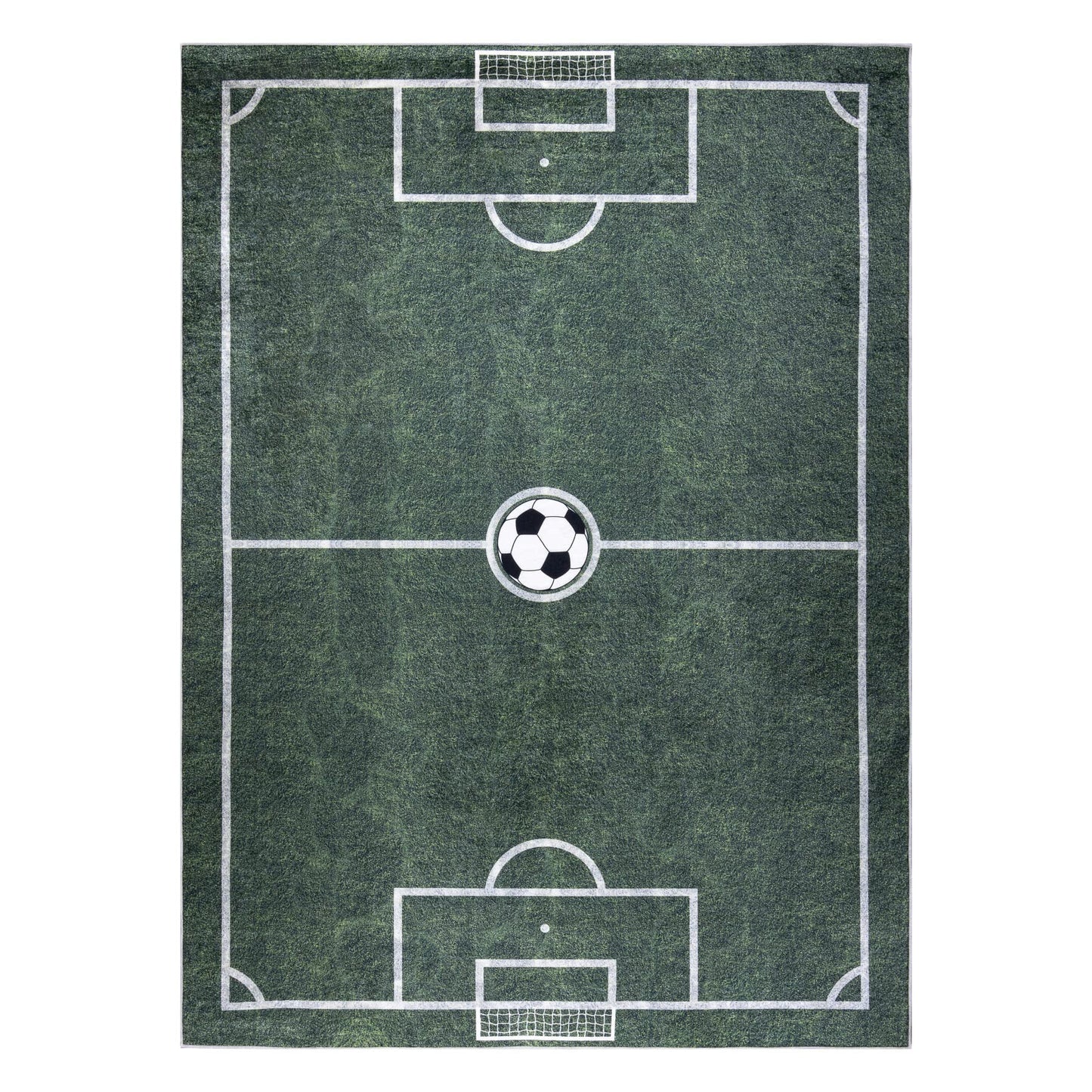 RugsX Bambino kids'rug soccer field - washable, non-slip, green 180x270 cm