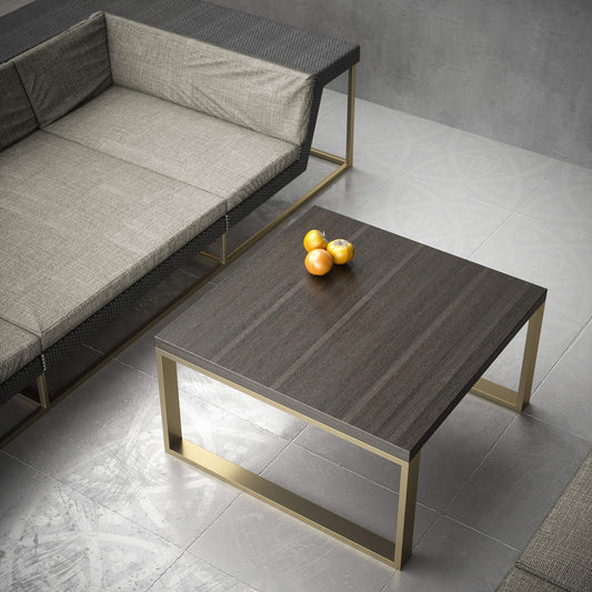 Sossai® coffee table legs made of steel (powder coated) | CKK1 | Color: Gold | Width 65 cm x Height 40 cm | 2 pieces (pair) | Design table legs