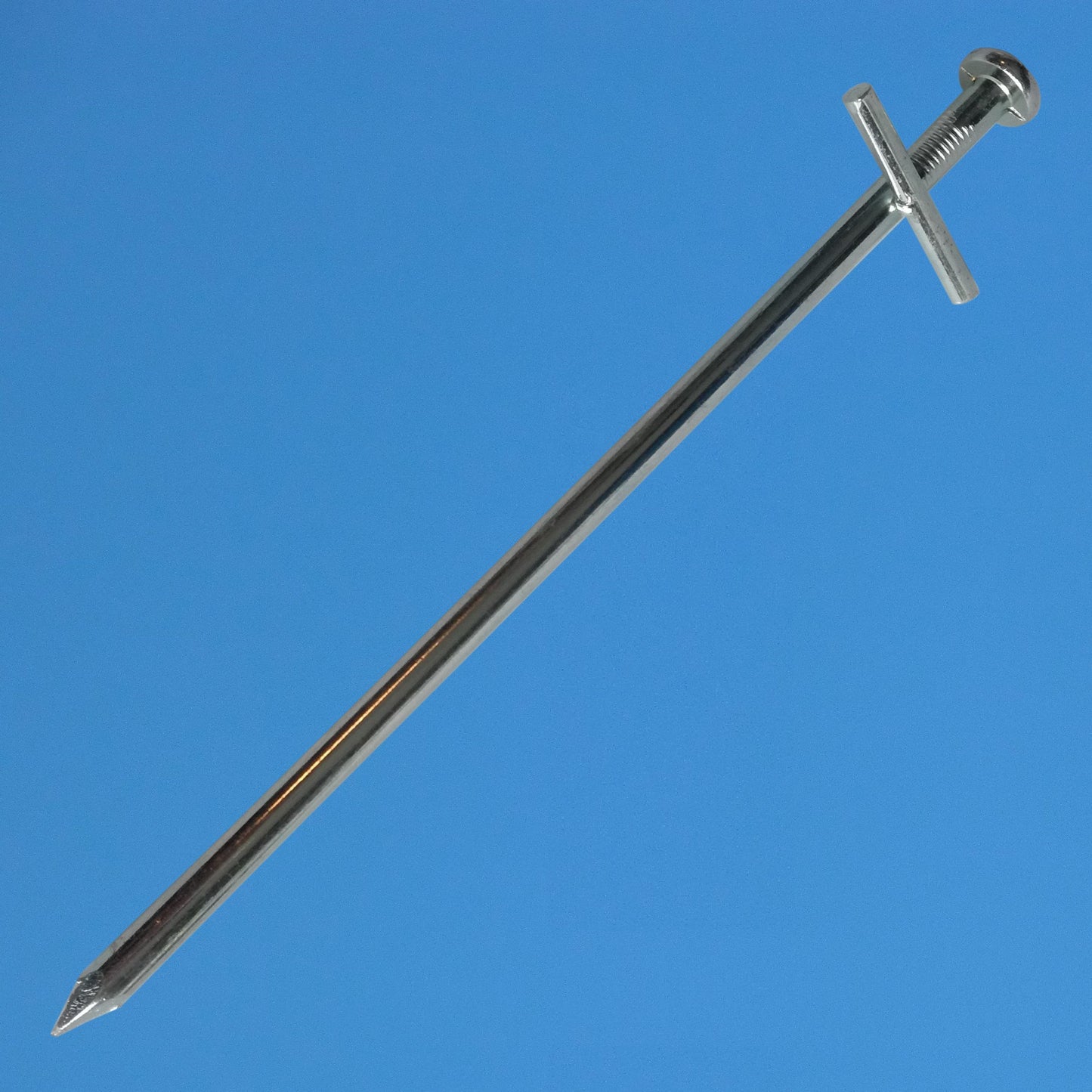 DCP Quality 1-100 Rock pegs Tarzan 17cm made of steel for hard ground, tent peg stake nail stakes ground anchor (40)