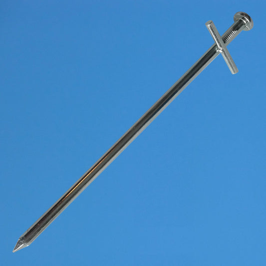 DCP Quality 1-100 Rock pegs Tarzan 17cm made of steel for hard ground, tent peg stake nail stakes ground anchor (40)