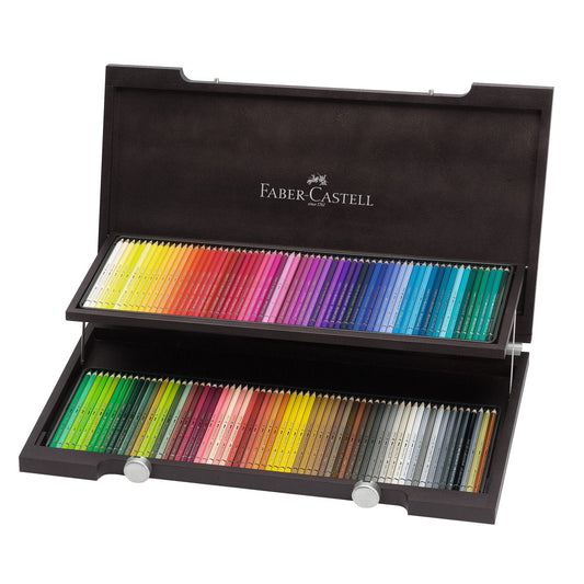 Faber-Castell 117513 Albrecht Dürer watercolor pencils, wooden case with 120 watercolor pencils with thick 3.8mm leads, pencils with water-soluble pigments.