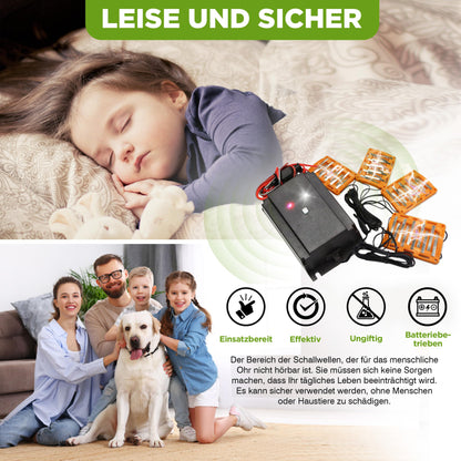 ISOTRONIC 3in1 Mole Repellent Flash | with high voltage, flash function, high-frequency ultrasound | Mole-Free Car vehicle connection car battery | Mole Shock Mole Scarecrow Mole-Free Mole Protection