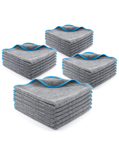 LICARGO Microfiber Towels Car Set 380GSM - 24 Pieces - 40x40cm - Cleaning Cloths for Car Cleaning - Polishing Cloth - Lint-Free Microfiber Towels for Car, Motorcycle & Household, Microfiber Cloth Car Care