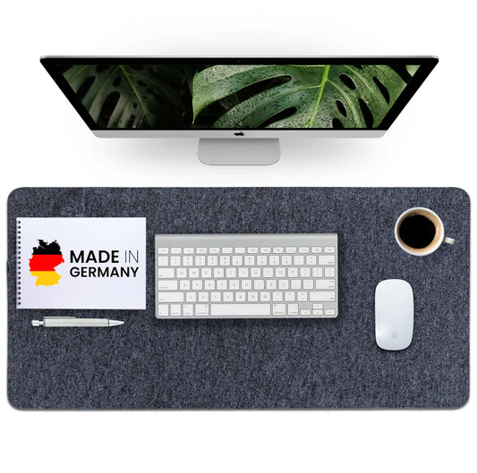 Desk pad felt 80x40cm - Made in Germany - washable desk pad made from upcycled rPET felt - Large mouse pad - Desk pad felt easy and green®