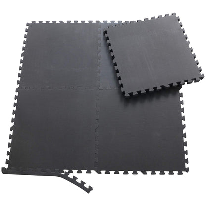 Sporttrend 24® 6 protective mats without edge pieces Color choice 60x60x1cm | 2.16sqm | Floor protection mat Exercise mat Puzzle mat Fitness mat Underlay mat Floor mat Training mat Yoga mat