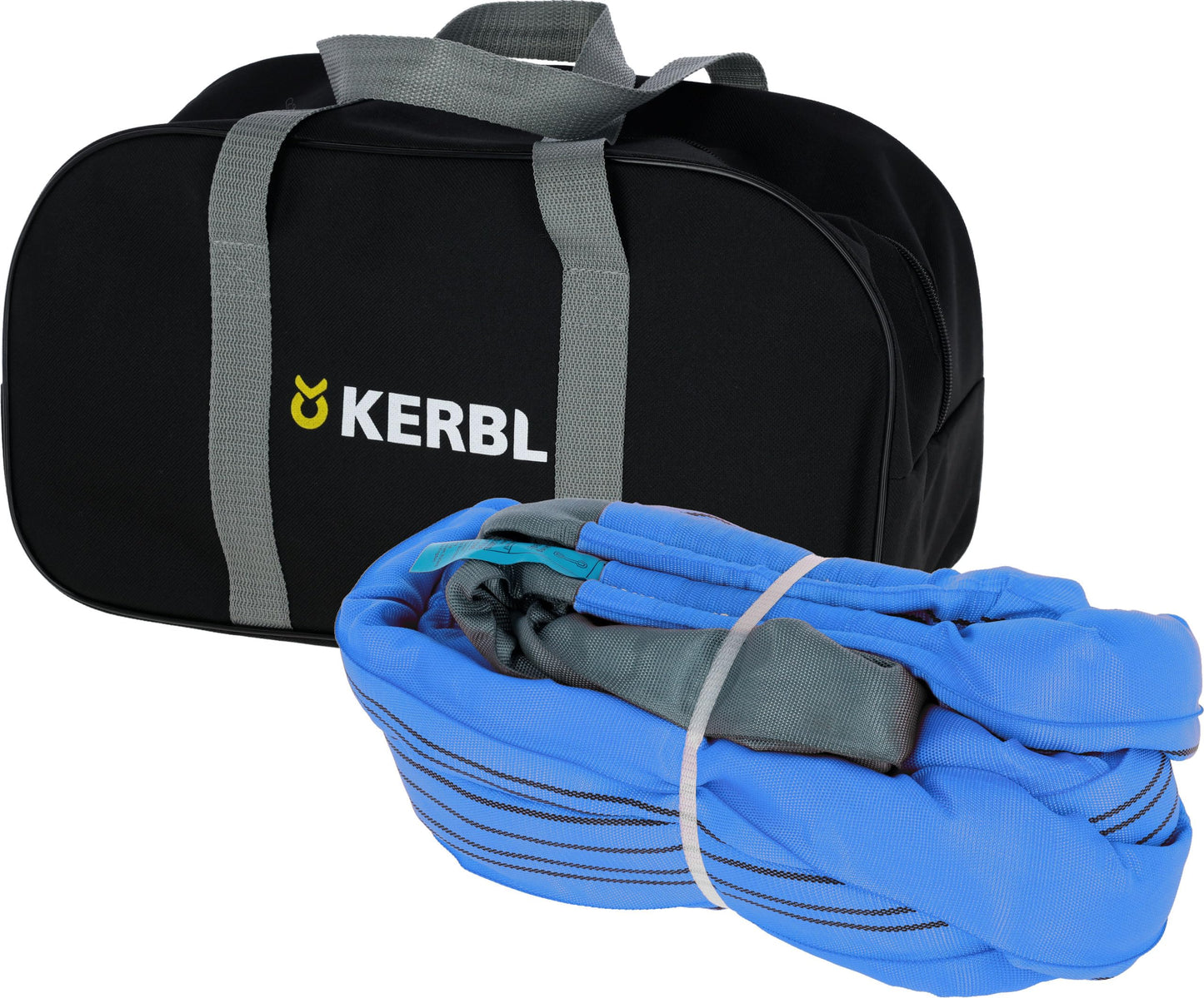 Kerbl tow strap (L x W 6 m x 4 cm, breaking load 35,000 kg, color blue, for towing vehicles such as trucks, etc.) 37708