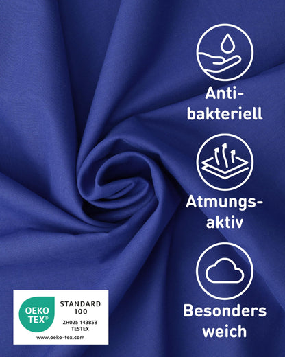 Fit-Flip Hut Sleeping Bag Ultra Light, Microfiber Sleeping Bag Inlay with extra pillow pocket, Inlet Sleeping Bag silky soft, Travel Sleeping Bag as well as Inner Sleeping Bag, Royal Blue
