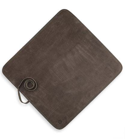 Angus Stoke Knife Bag Chef Knife - Premium Leather Chef Knife Roll Large - Knife Bag Chefs - Chef Bag Noah (Olive Green)