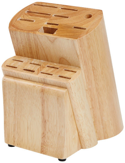 Amazon Basics Premium Knife Block, 18 Pieces, Black