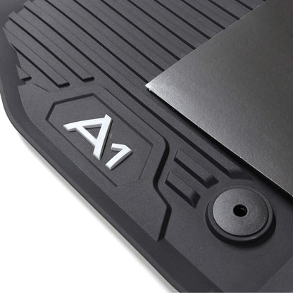 Audi 82B061501041 Premium rubber floor mats 2x front Original rubber mats all-weather mats, black