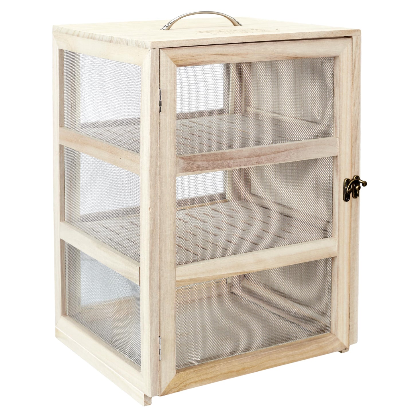COOK CONCEPT KA4717 pantry cabinet for storage, miscellaneous accessories, made of paulownia wood, wood-steel, 28.2 x 24 x 39 cm