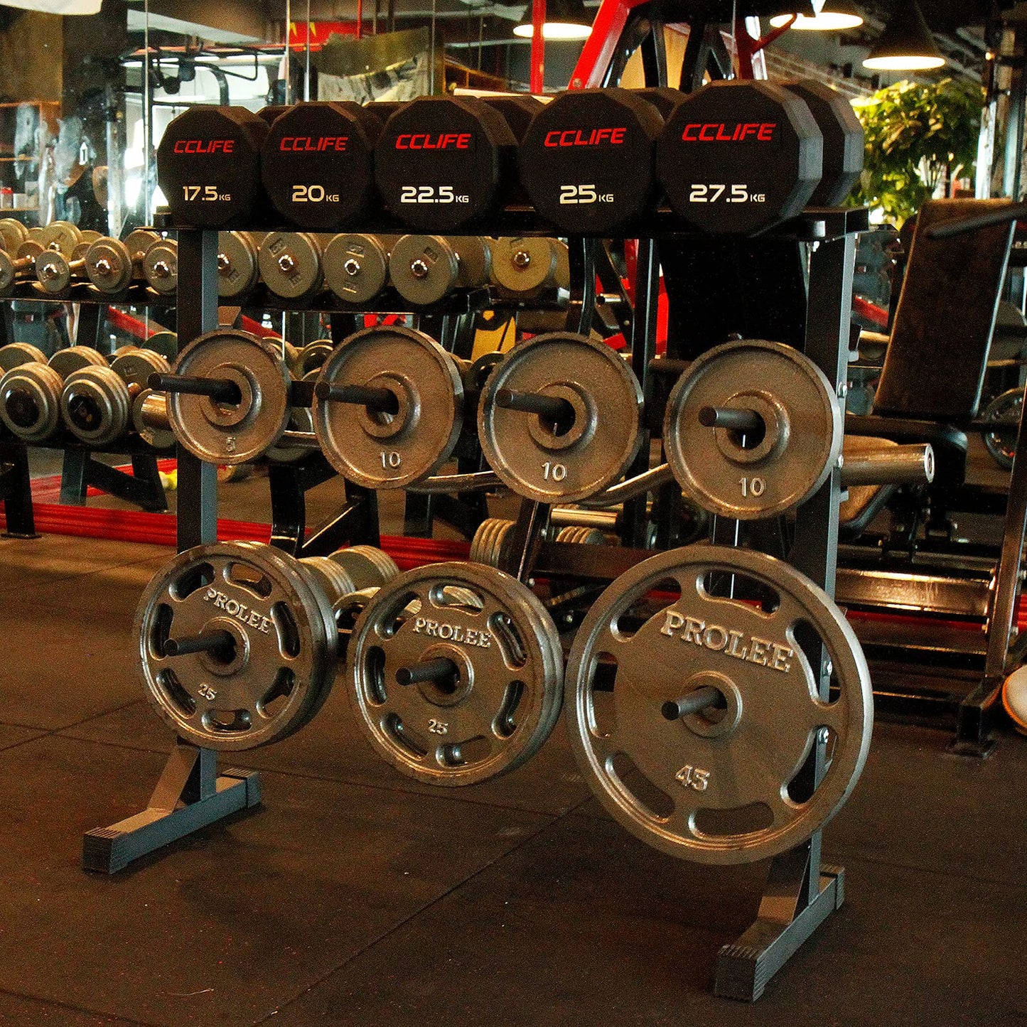 CCLIFE Dumbbell Rack Dumbbell Stand Weight Rack Barbell Rack Barbell Stand ZERRO