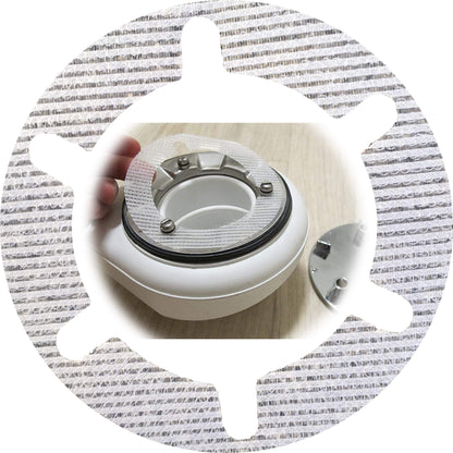 CheckmarkClean hair strainer hair catcher for modern showers | 50 pieces | Diameter 10 cm | Viega, AlcaPlast, and more.