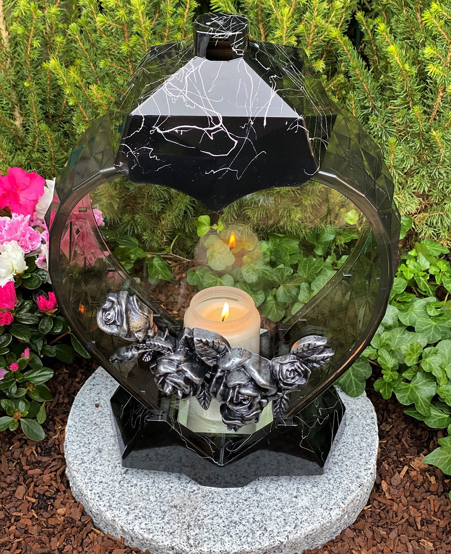 Grave lamp lantern heart shape grave light candle grave candle grave decoration 33 cm H.! Grave decoration new model incl. candle, HEART-1