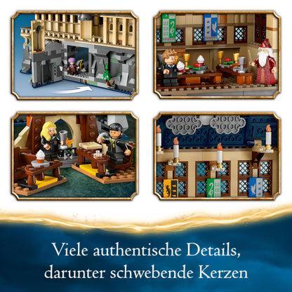 LEGO Harry Potter Hogwarts Castle: The Great Hall, wizard collectible toy with 11 minifigures including Hermione Granger, magical gift for boys and girls 76435
