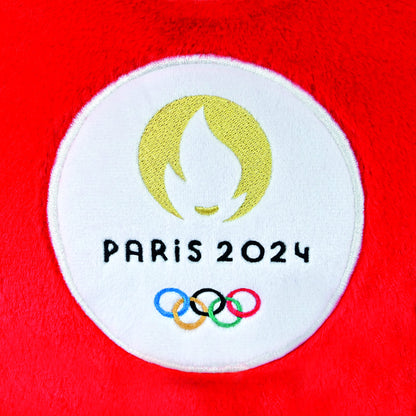 Doudou et Compagnie - Official plush mascot JO 30 cm - Paris 2024 Olympic Games - extra soft plush toy - Phrygian cap shape - birth gift -