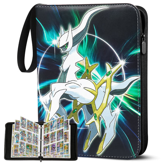 Collectible album for Pokemon cards, 50 pages 900 pockets card binder, Portable waterproof PU card holder, Collectible card albums. It is the perfect gift for kids. 50 pcs per page.