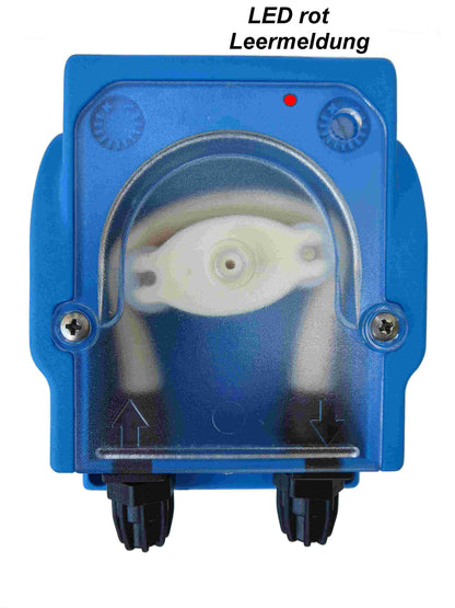 Metering pump, hose pump PVG 230V adjustable 0.9-4 l/h with operating display and empty message.